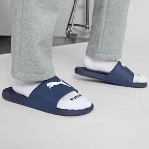Cool Cat 2.0 Sport Men's Slides, PUMA Navy-PUMA White, extralarge