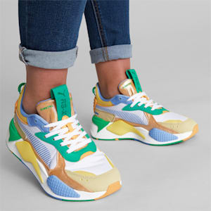 RS-X Fantasy Women's Sneakers , PUMA White-Orange Peach-Granola, extralarge