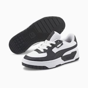 Cali Dream Leather Big Kids' Sneakers, PUMA White-PUMA Black, extralarge