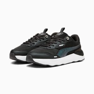 ウィメンズ ランテイムド プラットフォーム リージェント ロマンス スニーカー, PUMA Black-Flat Dark Gray-PUMA White, extralarge-JPN