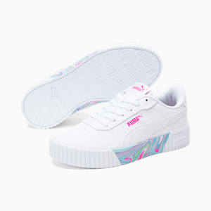Zapatos Carina 2.0 Whipped Dreams para niños pequeños, PUMA White-PUMA White-Ravish