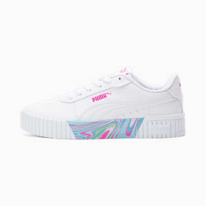 Carina 2.0 Whipped Dreams Little Kids' Shoes, PUMA White-PUMA White-Ravish, extralarge
