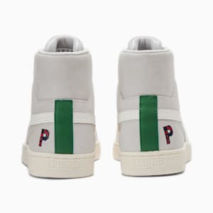 Zapatos deportivos PUMA NYC Suede Mid Park Flagship para mujer, Harbor Mist-Pristine-Warm White