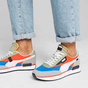 Future Rider Play On Unisex Sneakers, Racing Blue-Hot Heat, extralarge-IND
