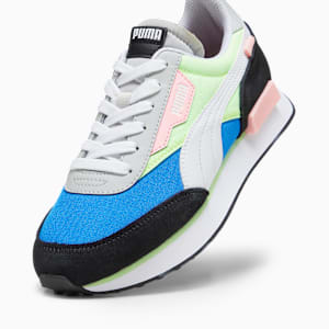 Future Rider Play On Unisex Sneakers, Ultra Blue-Speed Green, extralarge-IND