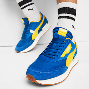 Future Rider Play On Men's Sneakers, Cobalt Glaze-Pelé Yellow, extralarge