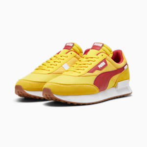 Future Rider Play On Men's Sneakers, Pelé Yellow-Club Red, extralarge