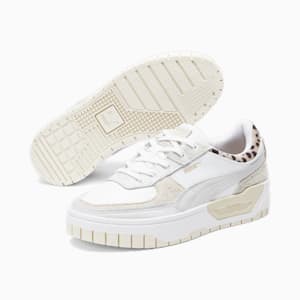 Tenis Cali Dream Animalia Leopard para mujer, PUMA White-PUMA White-Frosted Ivory
