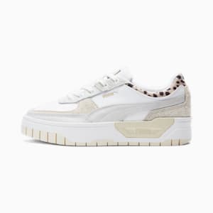 Tenis Cali Dream Animalia Leopard para mujer, PUMA White-PUMA White-Frosted Ivory