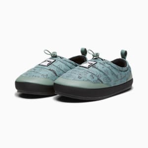 ユニセックス PUMA x RIPNDIP ターフ プラス スリッパ, Eucalyptus-PUMA White-PUMA Black, extralarge-JPN