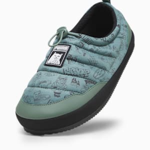 ユニセックス PUMA x RIPNDIP ターフ プラス スリッパ, Eucalyptus-PUMA White-PUMA Black, extralarge-JPN