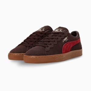 PUMA x STAPLE B Suede Unisex Sneakers, Dark Chocolate-Rhubarb, extralarge-IND