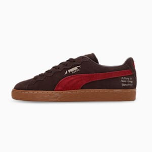 PUMA x STAPLE B Suede Unisex Sneakers, Dark Chocolate-Rhubarb, extralarge-IND