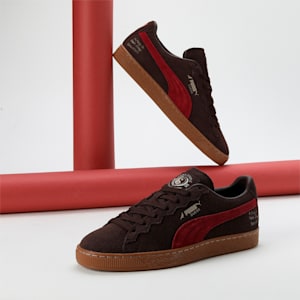 PUMA x STAPLE B Suede Unisex Sneakers, Dark Chocolate-Rhubarb, extralarge-IND