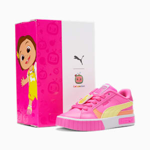Zapatos deportivos PUMA x COCOMELON Cali Star para niño pequeño , Pink Glimmer-Yellow Pear