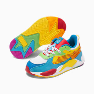 PUMA x COCOMELON RS-X Little Kids' Sneakers , PUMA White-Blazing Yellow-PUMA Red