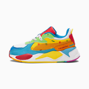 PUMA x COCOMELON RS-X Little Kids' Sneakers , PUMA White-Blazing Yellow-PUMA Red