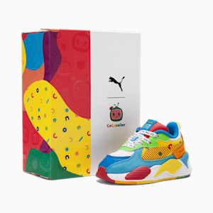 PUMA x COCOMELON RS-X Toddlers' Sneakers , PUMA White-Blazing Yellow-PUMA Red