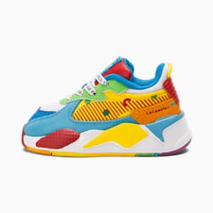 PUMA x COCOMELON RS-X Toddlers' Sneakers , PUMA White-Blazing Yellow-PUMA Red