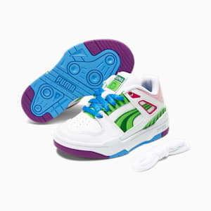 PUMA x COCOMELON Slipstream AC Little Kids' Sneakers , PUMA White-Pitch Green