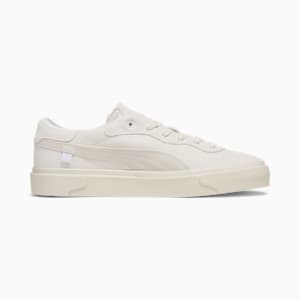 Capri Royale Suede Sneakers, PUMA White-Warm White-Frosted Ivory-PUMA Gold, extralarge