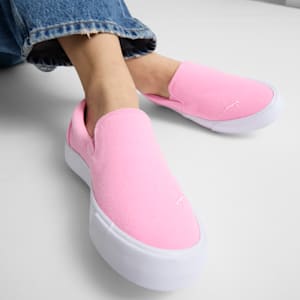 Bari Terry Slip-On Comfort Women's Shoes, Pink Lilac-PUMA White, extralarge