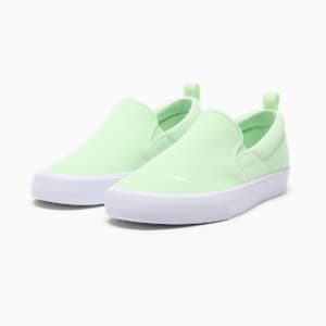 Bari Terry Slip-On Comfort Women's Shoes, Fresh Mint-PUMA White, extralarge