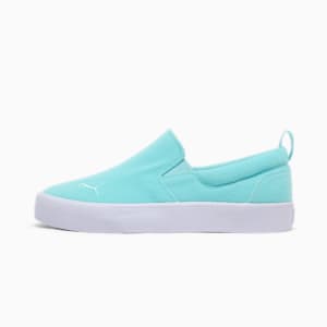 Bari Terry Slip-On Comfort Women's Shoes, Safe Lake-PUMA White, extralarge