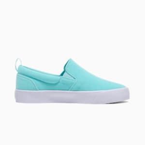 Bari Terry Slip-On Comfort Women's Shoes, Safe Lake-PUMA White, extralarge