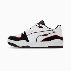 Slipstream Bball Mix Unisex Sneakers, PUMA White-PUMA Black, extralarge-IND