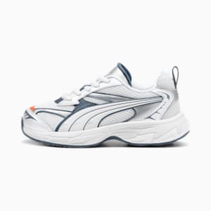 Zapatos deportivos para niños PUMA Morphic, Feather Gray-Inky Blue, extralarge