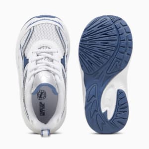 Zapatos deportivos PUMA Morphic para niños pequeños, Feather Gray-Inky Blue, extralarge