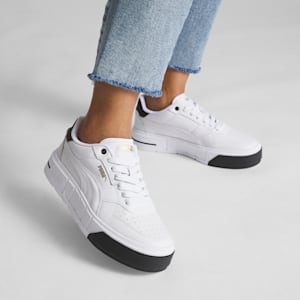 PUMA Cali Court Leather Women's Sneakers, PUMA White-PUMA Black, extralarge