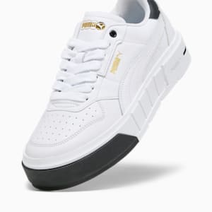 ウィメンズ プーマ CALI コート レザー スニーカー, PUMA White-PUMA Black, extralarge-JPN