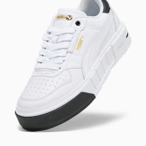 Tenis para mujer PUMA Cali Court de cuero, PUMA White-PUMA Black, extralarge