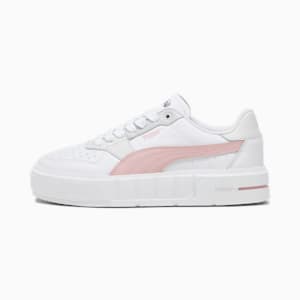 PUMA Cali Court Leather Women's Sneakers, PUMA White-Future Pink, extralarge-IND