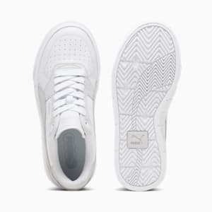 ウィメンズ プーマ CALI コート レザー スニーカー, PUMA White-Cool Light Gray, extralarge-JPN