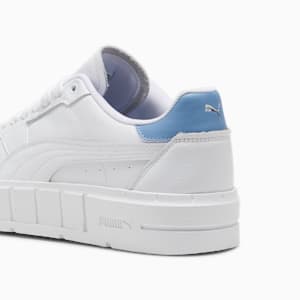 PUMA Cali Court Leather Women's Sneakers, PUMA White-Zen Blue, extralarge