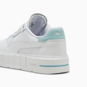 Tenis juvenil Cali Court Match, PUMA White-Turquoise Surf, extralarge