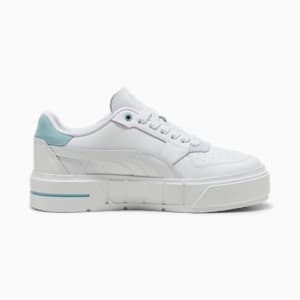 Cali Court Match Big Kids' Sneakers, PUMA White-Turquoise Surf, extralarge