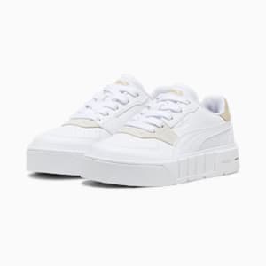 Cali Court Match Kids' Sneakers, PUMA White-Granola, extralarge-IND