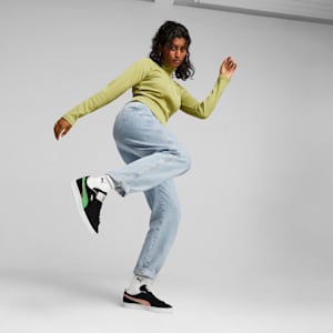 Tenis Suede Brand Love, PUMA Black-PUMA Green, extralarge