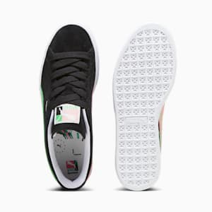 Suede Brand Love Sneakers, PUMA Black-PUMA Green, extralarge