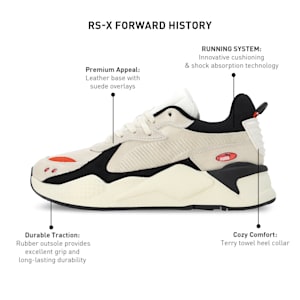 RS-X Forward History Unisex Sneakers, Warm White-PUMA Black, extralarge-IND