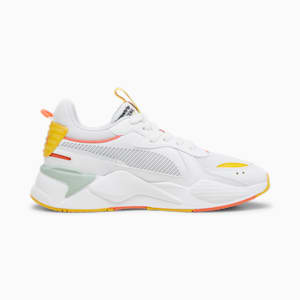 RS-X Brand Love Unisex Sneakers, PUMA White-Yellow Sizzle, extralarge-IND