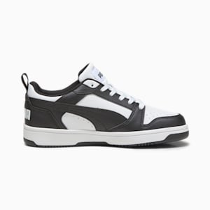 Rebound V6 Lo Youth Sneakers, PUMA White-PUMA Black
