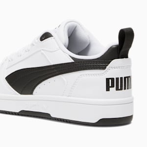 Chaussures Rebound V6 Lo Enfant, PUMA White-PUMA Black-PUMA Black, extralarge