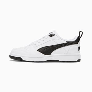 Tenis Rebound V6 Lo para adolescentes, PUMA White-PUMA Black-PUMA Black, large