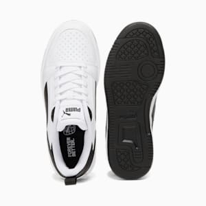 Chaussures Rebound V6 Lo Enfant, PUMA White-PUMA Black-PUMA Black, extralarge