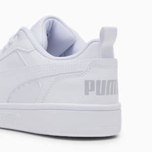 Rebound V6 Lo Big Kids' Sneakers, PUMA White-Cool Light Gray, extralarge